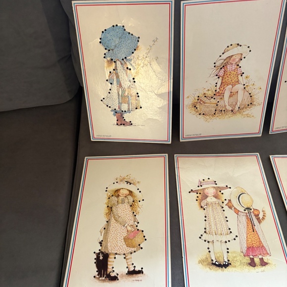 Vintage 1976 American Greetings Corp HOLLY HOBBY Sewing Cards Toy - Picture 3 of 14